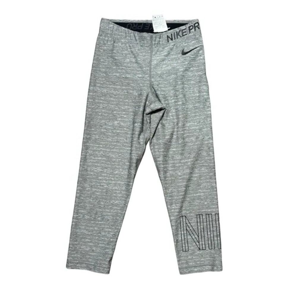 Nike Pro leggings Women’s Gray Dri Fit Compression Active Athletic Gym Small